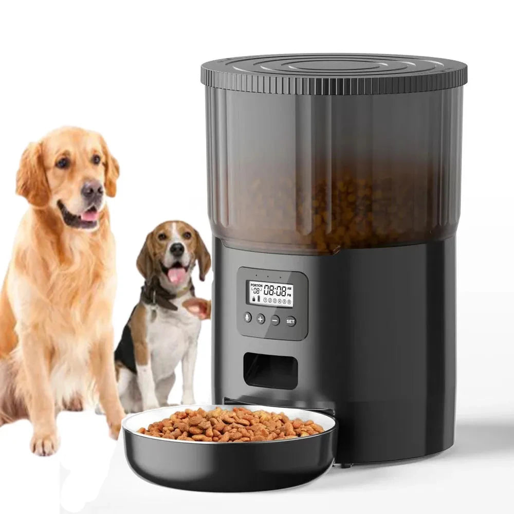 Automatic Cat Feeder Pet Feeding Self-Service Device Cat and Dog Food Bowl Large Capacity Dispenser