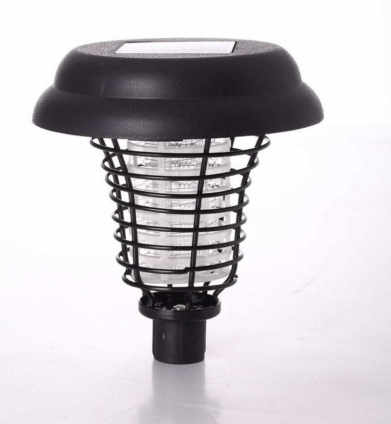 Solar Led Rechargeable Anti-Mosquito Lamp Electronic Fly Bug Zapper Insect Pest Uv Trap Outdoor Garden Lawn Lamp