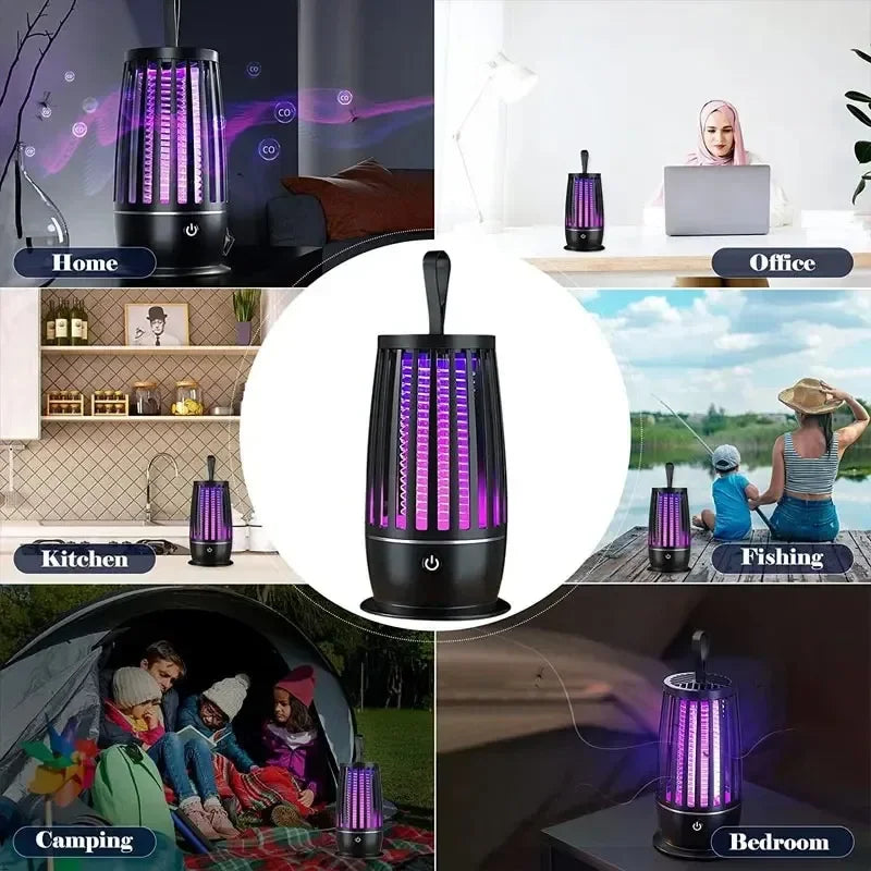 Mosquito Killer Portable Repellent Lamp Heater Fly Trap Electric Insect Killer Mute anti Mosquito Lamp USB Rechargeable Indoor