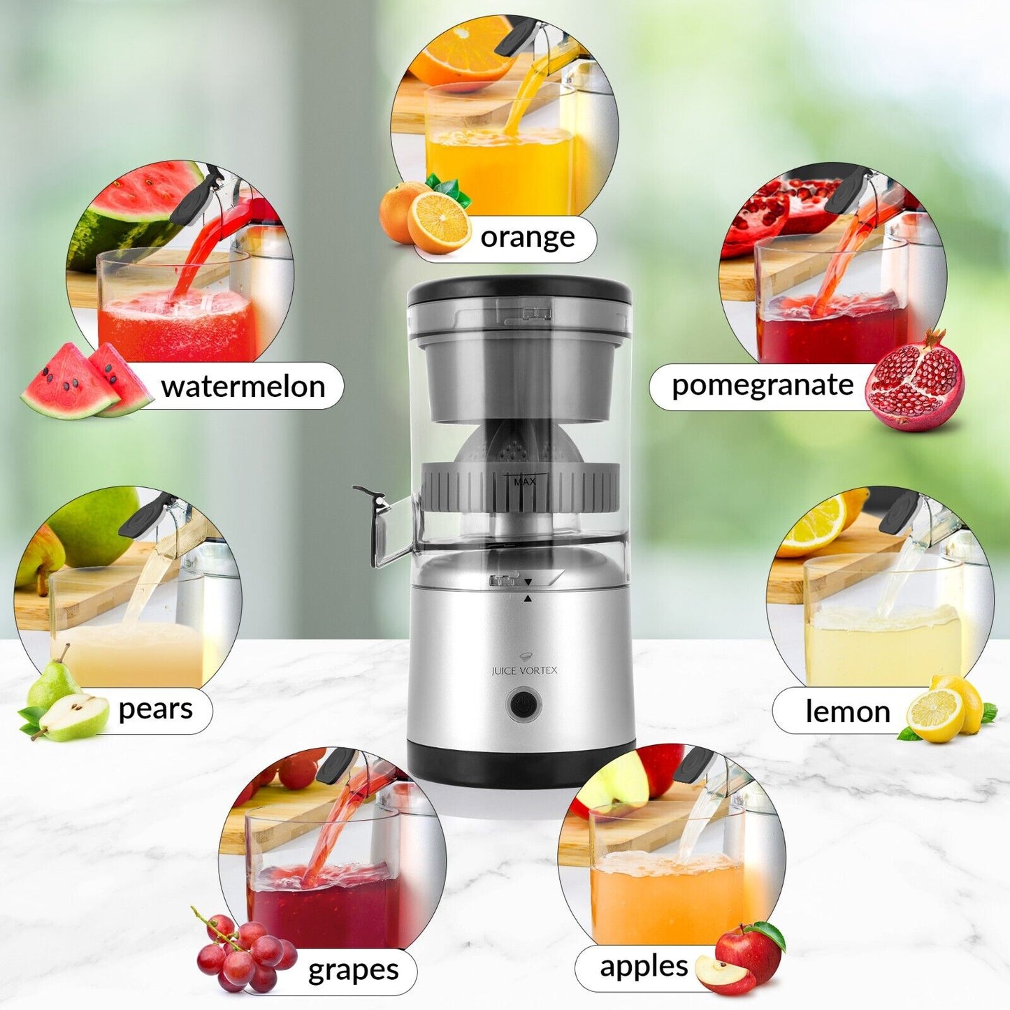 Lemon & Orange Juicer Electric Citrus Squeezer & Presser - Rechargeable Juicer